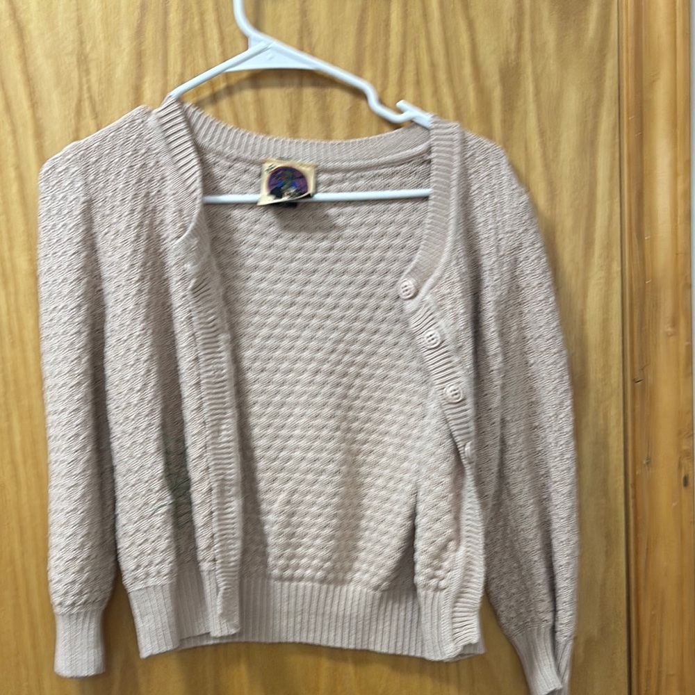 Women's Beige Sweater Cardigan